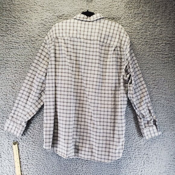 Cremieux Shirt Mens Size 2XB Tan Plaid Long Sleeve Button Down Cotton - Picture 9 of 10